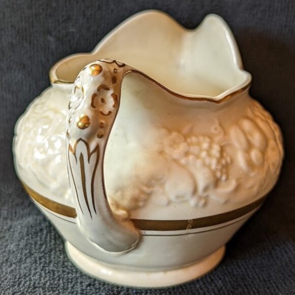 Vintage Crown Ducal Florentine Gold Band 2057 Fine China Creamer – c 1950s/1960s - Picture 2 of 5